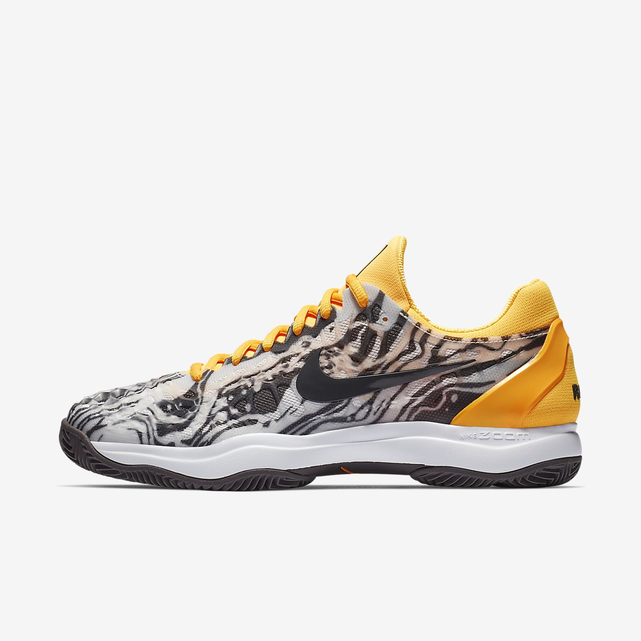 Nike Court Zoom Cage 3 - Tennissko - Platin/Orange/Hvide/Grå | DK-44336
